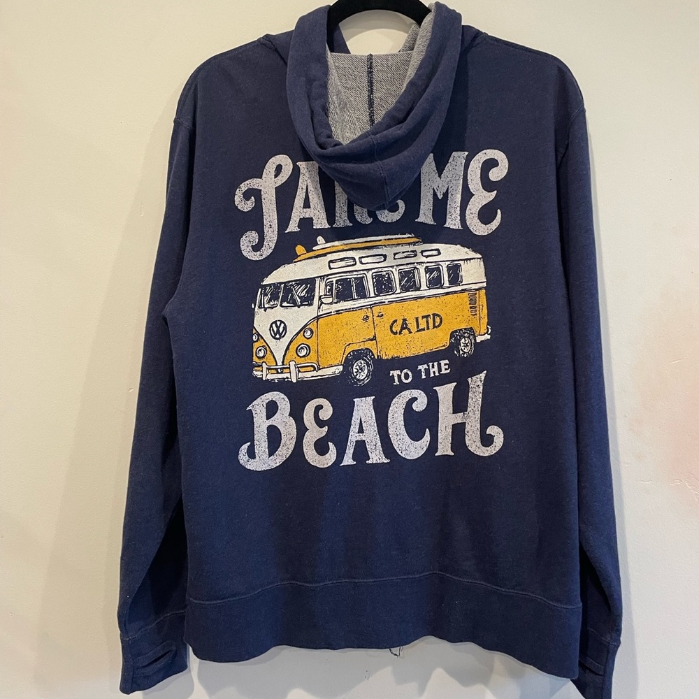 Take Me To The Beach Hooded Zip Up